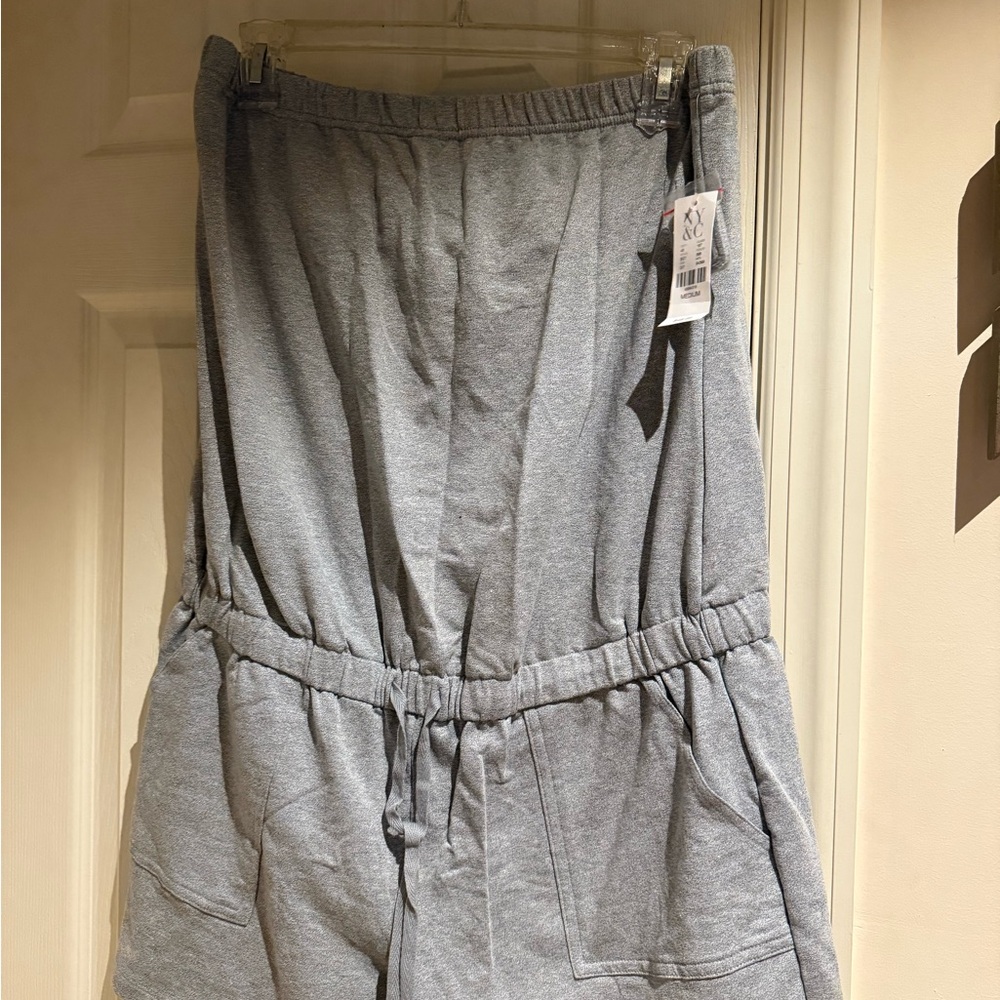 Gray Casual Romper